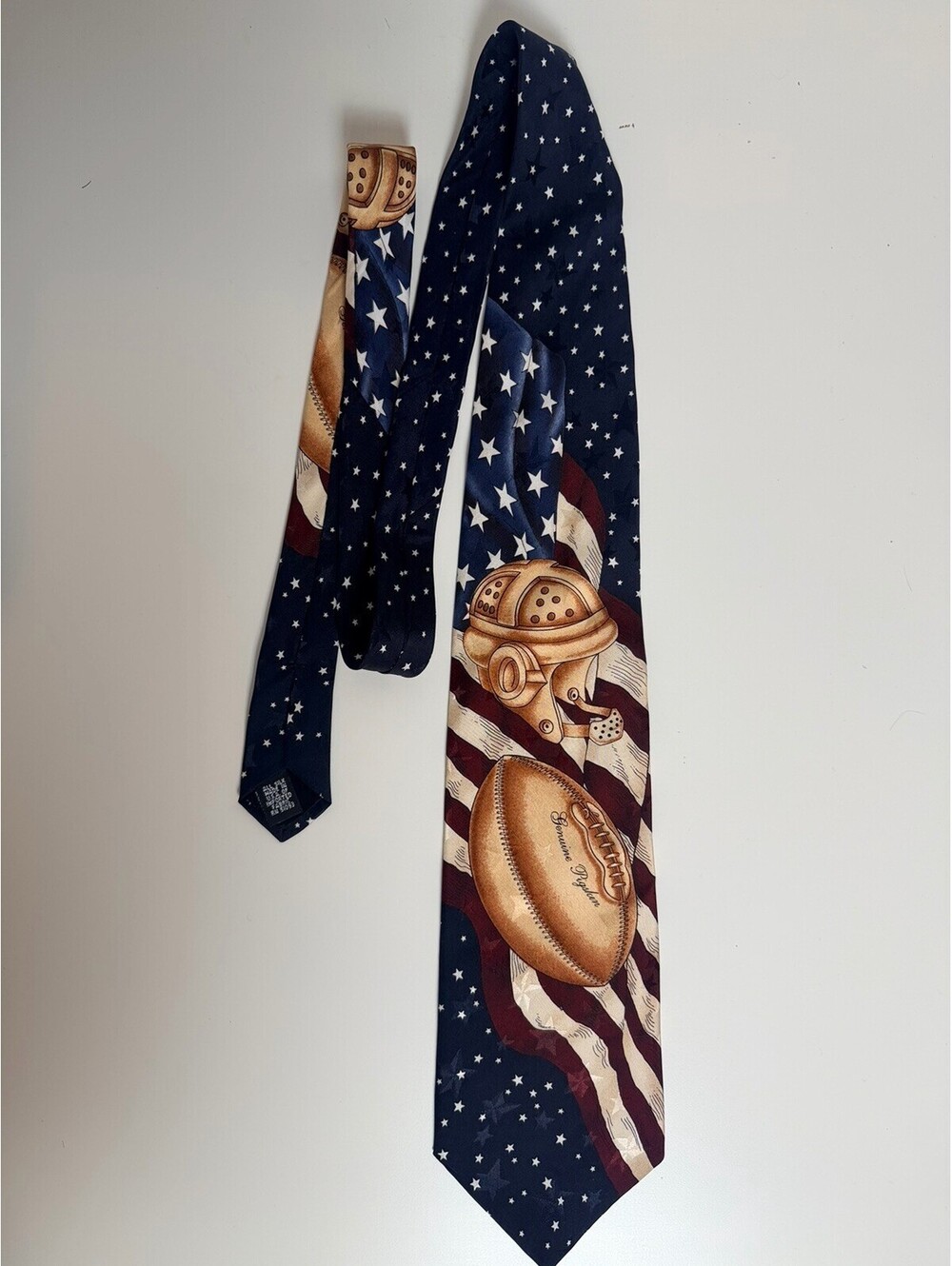 Van Heusen Men's "All American Football” Silk Tie